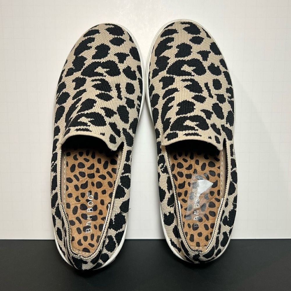 Womens BAMBOO Story Leopard Print Slip On Platform Shoes / Size 8.5 - Picture 5 of 8
